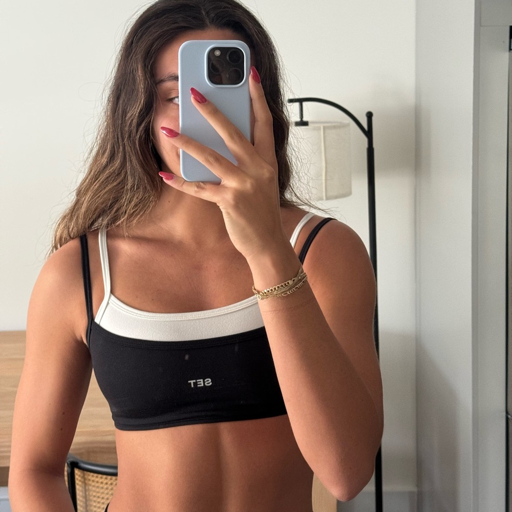 Set active layered bra